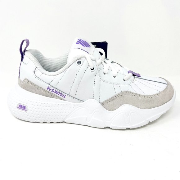 K-Swiss Shoes - K-Swiss CR-329 LTR White Lavendula Womens Casual Sneakers 96157 151